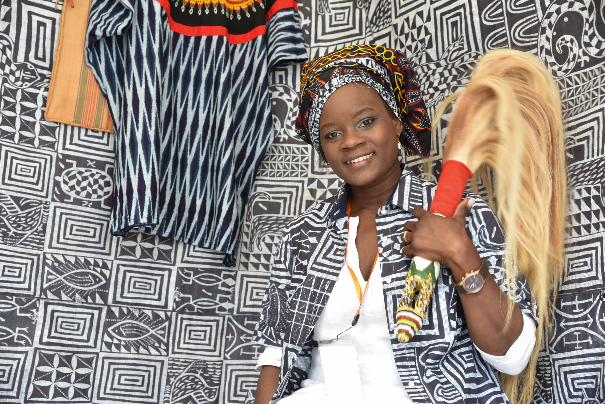 Öschelbronn, Kamerun-Festival, Rathausplatz , Sandra Lefang , GB-Foto: Vecsey