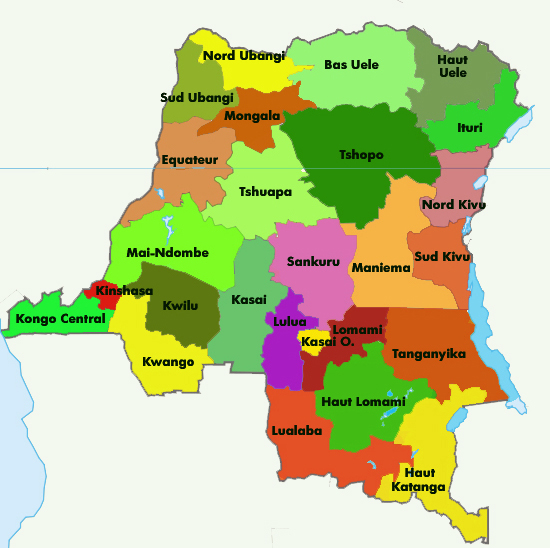 DR Kongo Aus 11 Provinzen Werden 26 LoNam DR Kongo Aus 11 Provinzen Werden 26 LoNam
