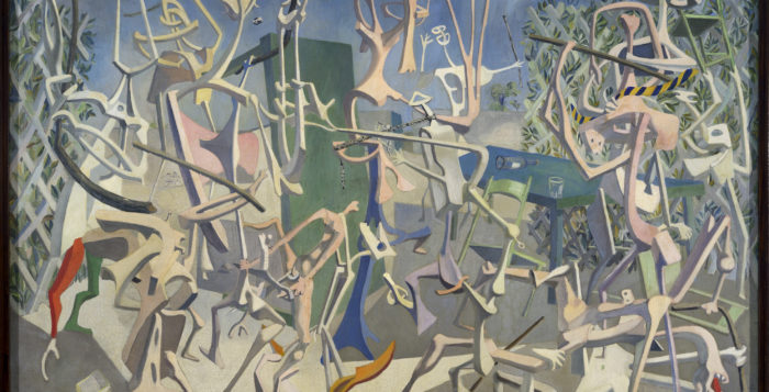 art_et_liberte_mayo_300dpi Mayo, Coups de bâtons, 1937, Öl auf Leinwand, 167 x 243 cm Sergio and Renata Grossetti Collection, Mailand, © ADAGP, Paris 2017,© Kunstsammlung NRW