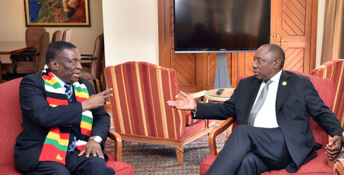 Ramaphosa Mnangagwa
