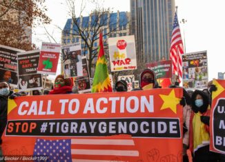 Demonstration in Colombus, OH am 12.09.2021 gegen den Krieg in Tigray. © CC BY 2.0, via Wikimedia Commons