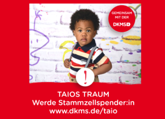Taio leidet an aplastischer Anämie und sucht dringend eine Stammzellenspende. © DKMS