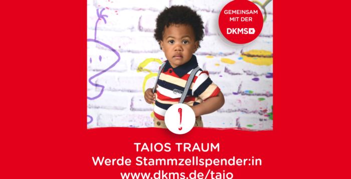 Taio leidet an aplastischer Anämie und sucht dringend eine Stammzellenspende. © DKMS