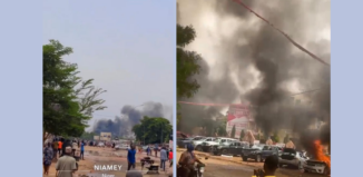 Bilder aus Niamey nach dem militärischen Angriff. © privat