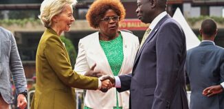 Urusula von der Leyen, Alice Wahome und Rigathi Gachagua in Nairobi für der Afrikanische Klimagipfel 2023 CC Dati Bendo European Union, 2023 EC - Audiovisual Service