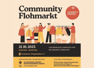 Community Flohmarkt am 21.Oktober von 14. Uhr bis 18 Uhr in Stadtacker, Wagenhallen e.V. Stuttgart © Eritreischer Jugendverein Stuttgart e.V.