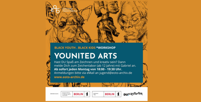 Einladung zum Black Youth Drawing Lab mit Gabriel Bah