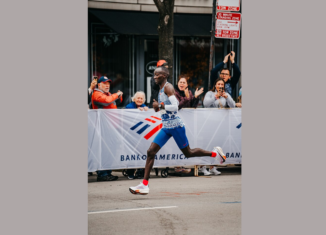 Kelvin Kiptum beim Chicago-Marathon 2023 © Chad Veal, Wikimedia, CC BY-SA 4.0