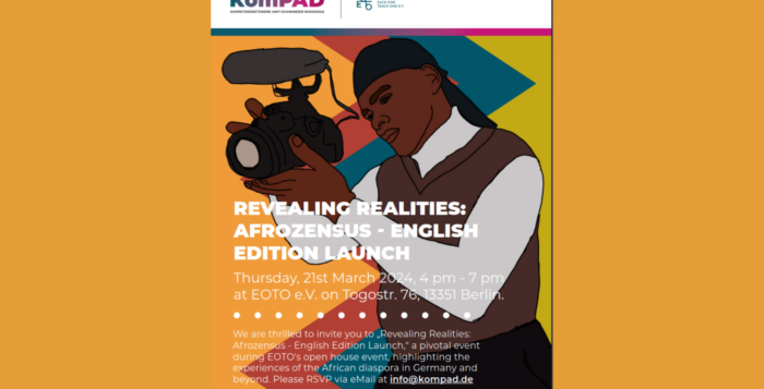 Event "Revealing Realities: Afrozensus - English Edition Launch" at EOTO e.V. © KomPAD/EOTO e.V.